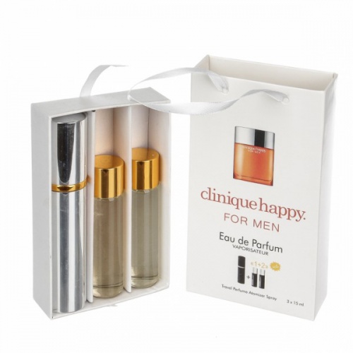 Набор с феромонами Clinique Happy for Men (3×15 ml)