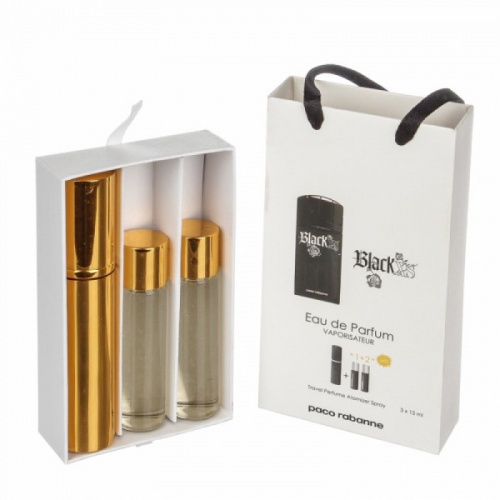 Набор с феромонами Paco Rabanne Black XS (3×15 ml)