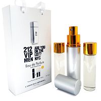 Набор с феромонами Carolina Herrera 212 VIP Men (3×15 ml)