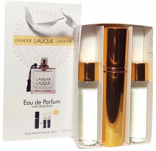 Набор с феромонами Lalique L'Amour (3×15 ml)