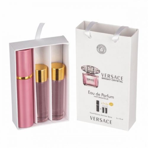 Набор с феромонами Versace Bright Crystal (3×15 ml)