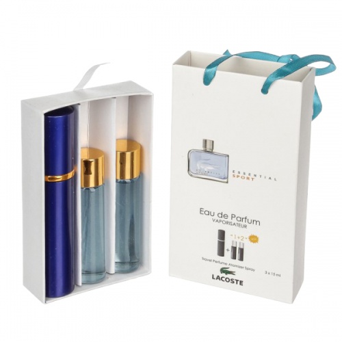 Набор с феромонами Lacoste Essential Sport (3×15 ml)